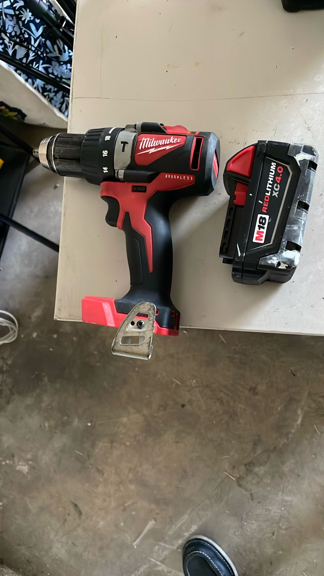 Milwaukee Hammer Drill And Battery