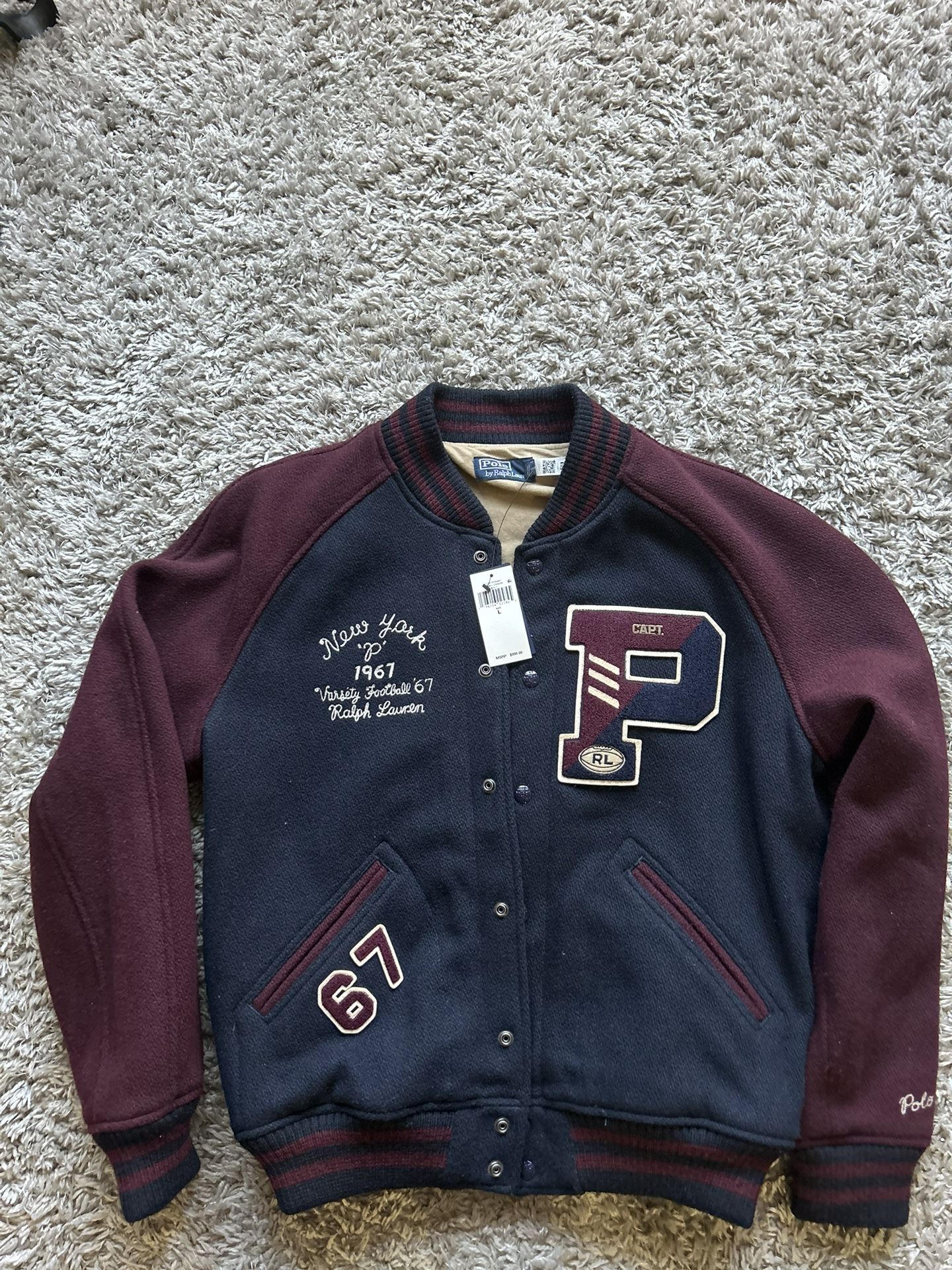 ralph lauren varsity jacket