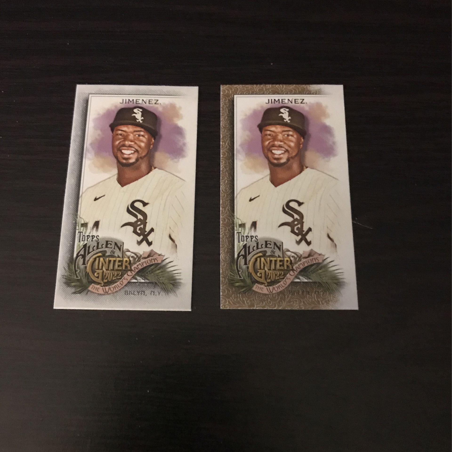 Eloy Jimenez 2022 Allen & Ginter Mini Gold Parallel And Mini No Number (50 Copies)