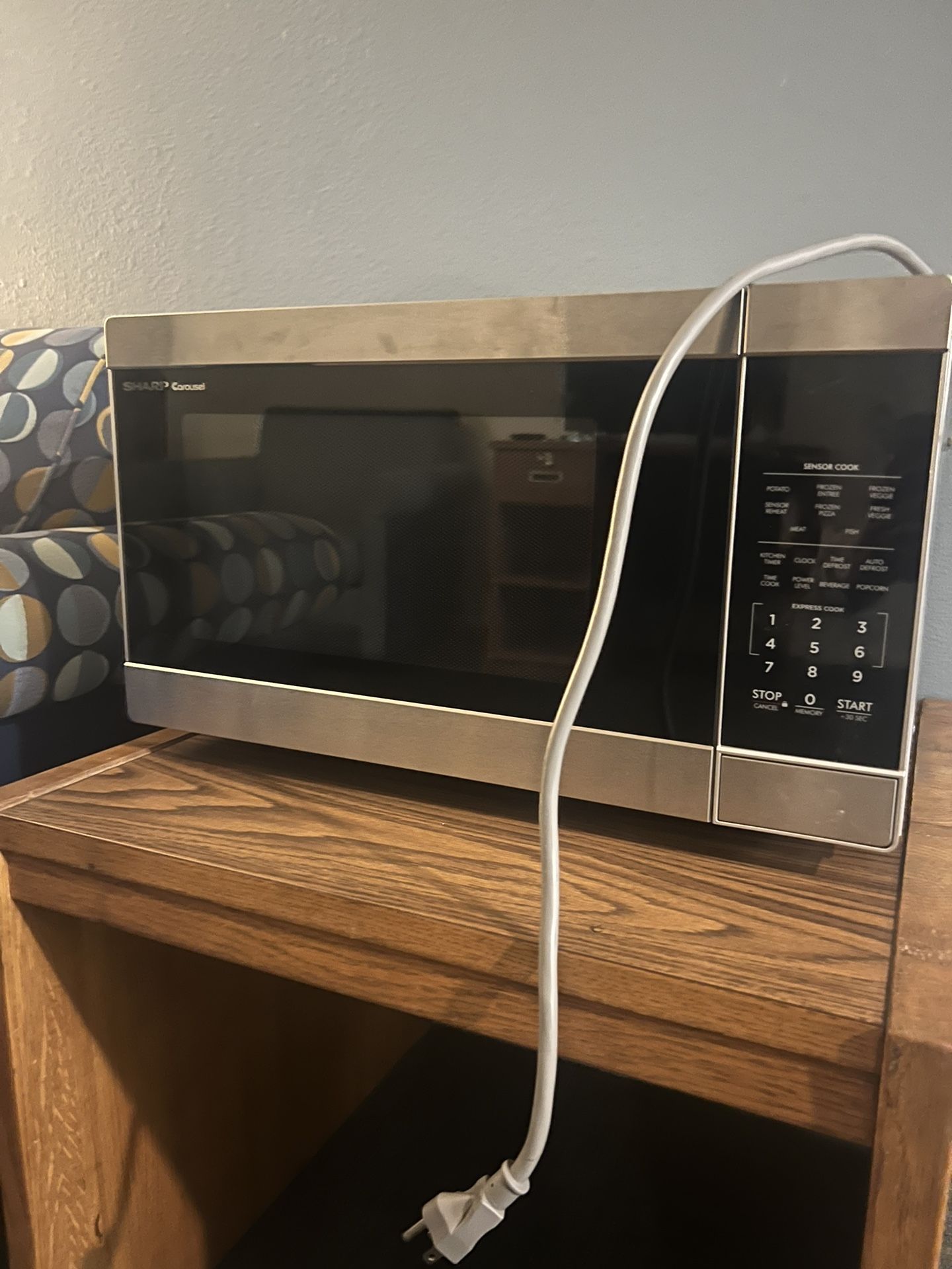Sharp Carousel Silver/Black Microwave
