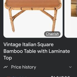 Vintage Bamboo 1960's Italian