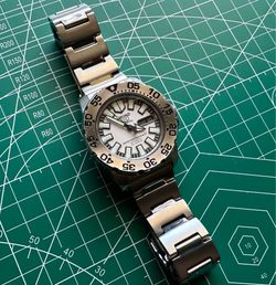 Seiko 5 Baby Monster 'Ice Dial' SNZF45 Men’s Watch
