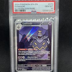 PSA 10 Dusknoir #070 Pokémon Shrouded Fable English 2024