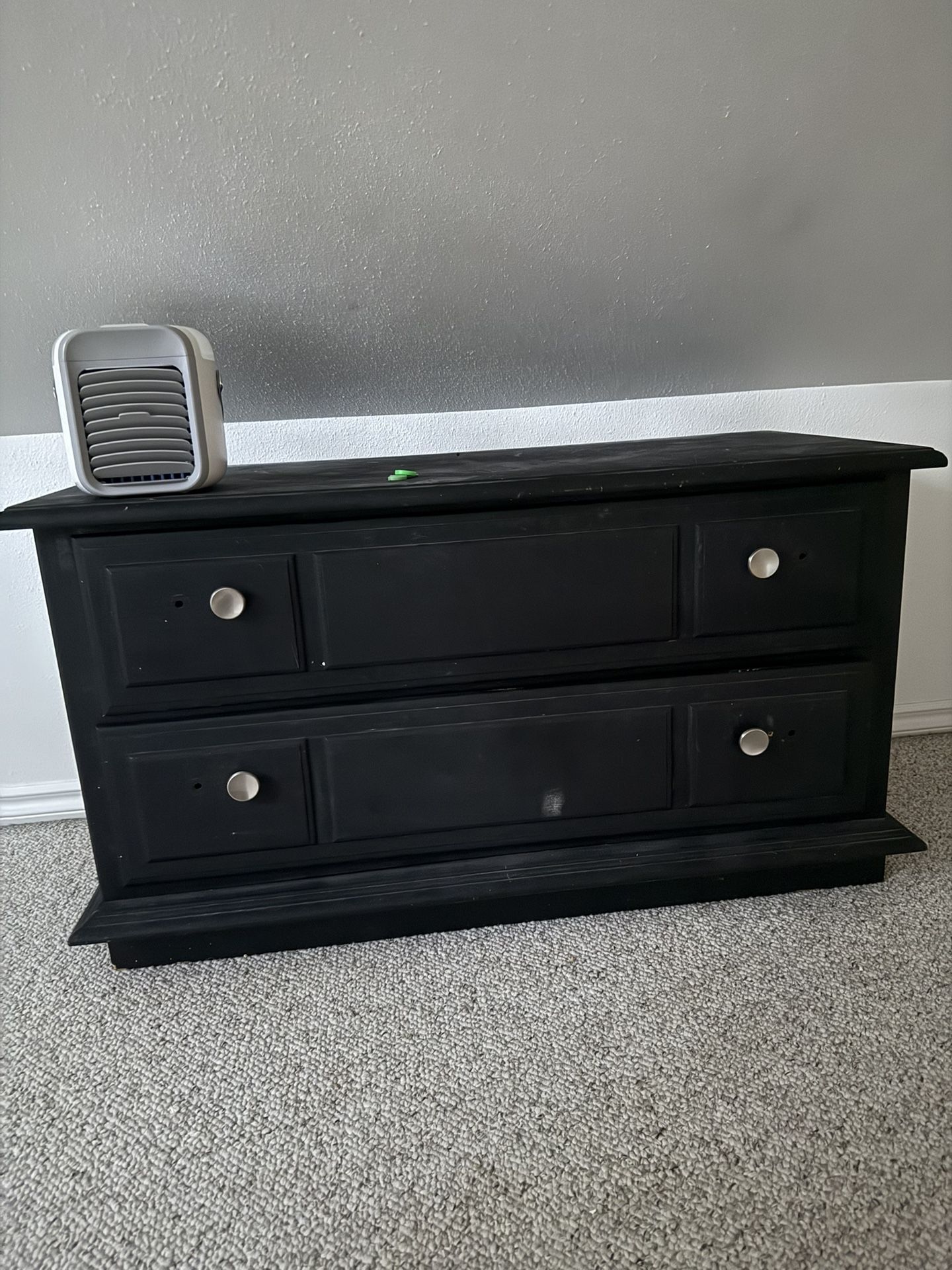 Short Black Dresser