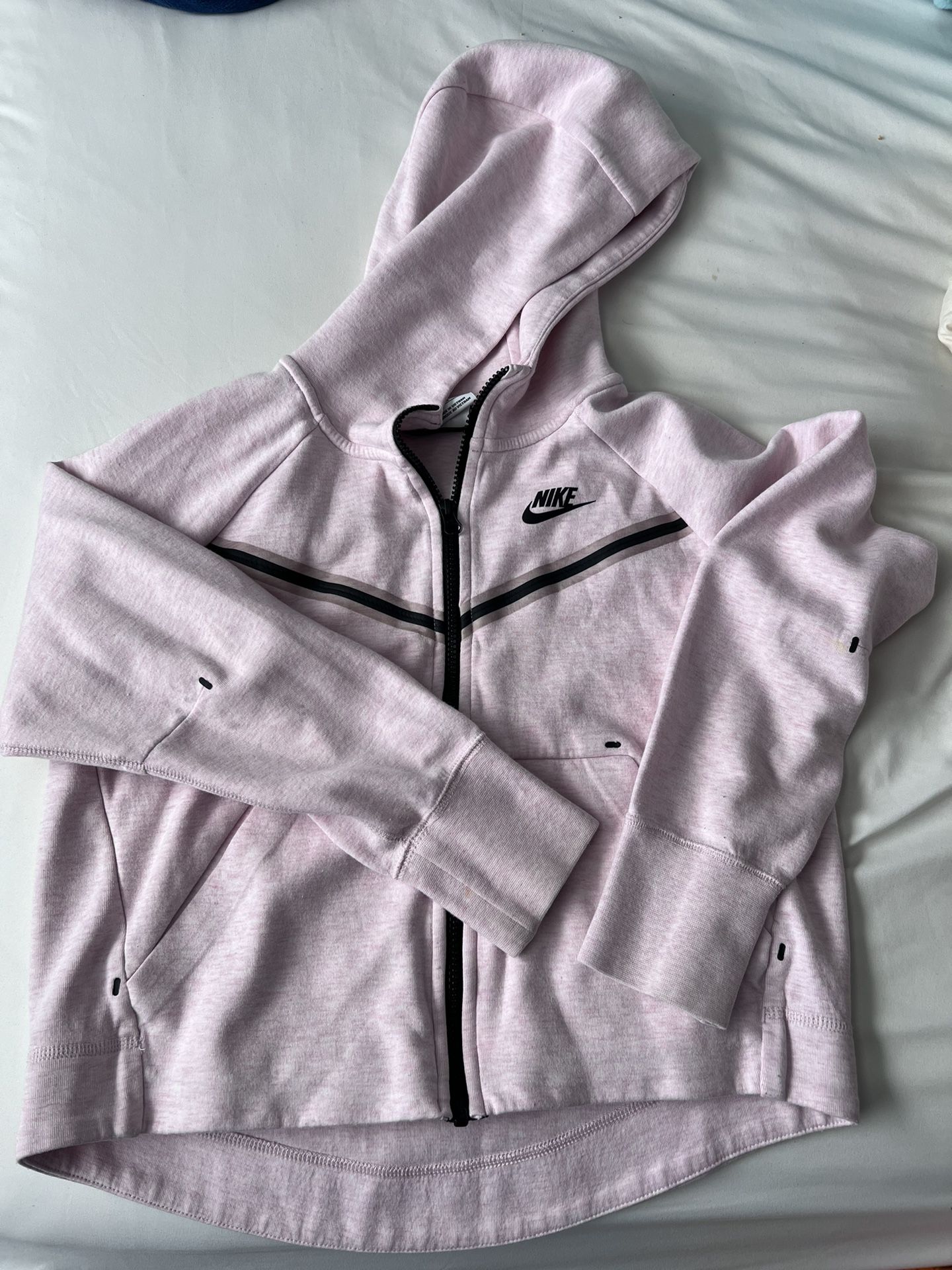 Pink Nike Tech Fleece Full Zip Up Hoodie 
