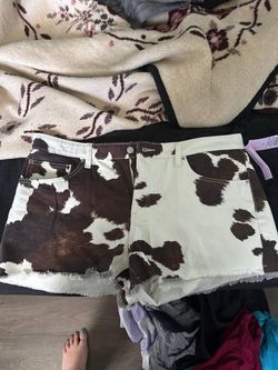 Shorts cow print
