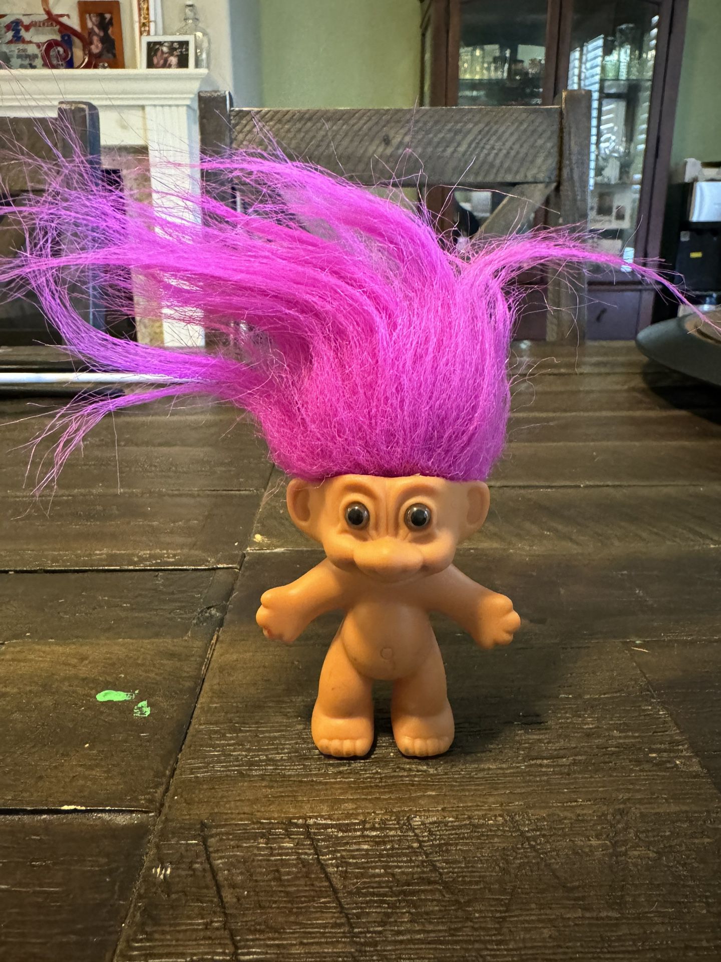 Vintage russ troll doll (small pink hair) 