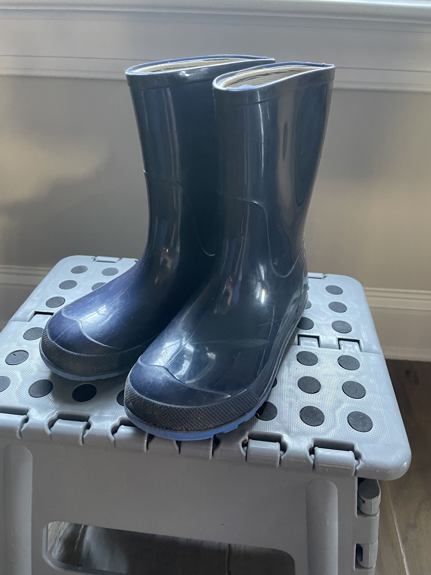 Blue Rain Boots Size 11-12