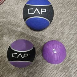 Barbell Rubber Medicine Ball Set