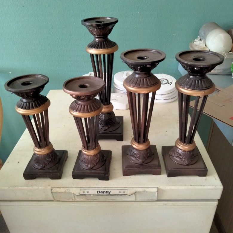 Vintage Candle Pedistals