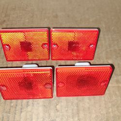 (4) Peterson PM55-15 Red Trailer Marker Side Light 1993 01