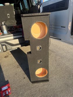 Dual 10’ Subwoofer Box for gmc sierra