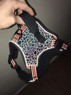 Brand New Dog Harness Good Quality Blue And Orange 