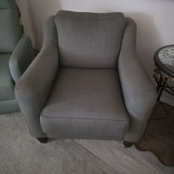Lazy-boy chair and ottoman