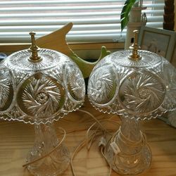 To princess house lead crystal lamps
