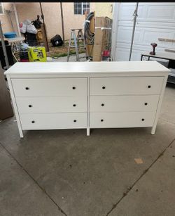White Ikea koppang 6 drawers Dresser.  Delivery Available For An additional fee
