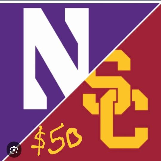 2 Tix USC NW Sec 110 Row 40. $50ea