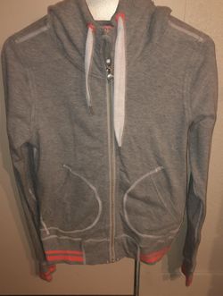 NWOT LULU LEMON HOODED ZIP UP JACKET- GRAY