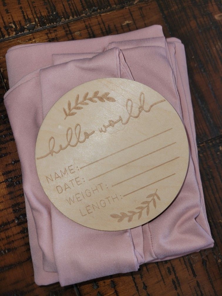 Hello World Wooden Plaque