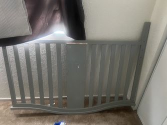 Gray Crib 