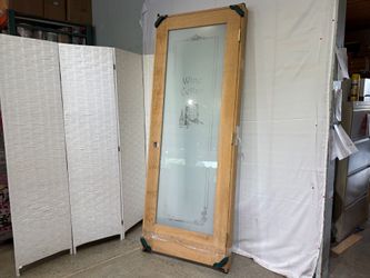 NEW! 31″ Wine Cellar Frosted Glass Door in Frame