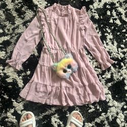 6/7 Purple Dress  Cute 2 Pieces X 12