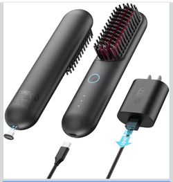 Cordless Hair Straightener Brush