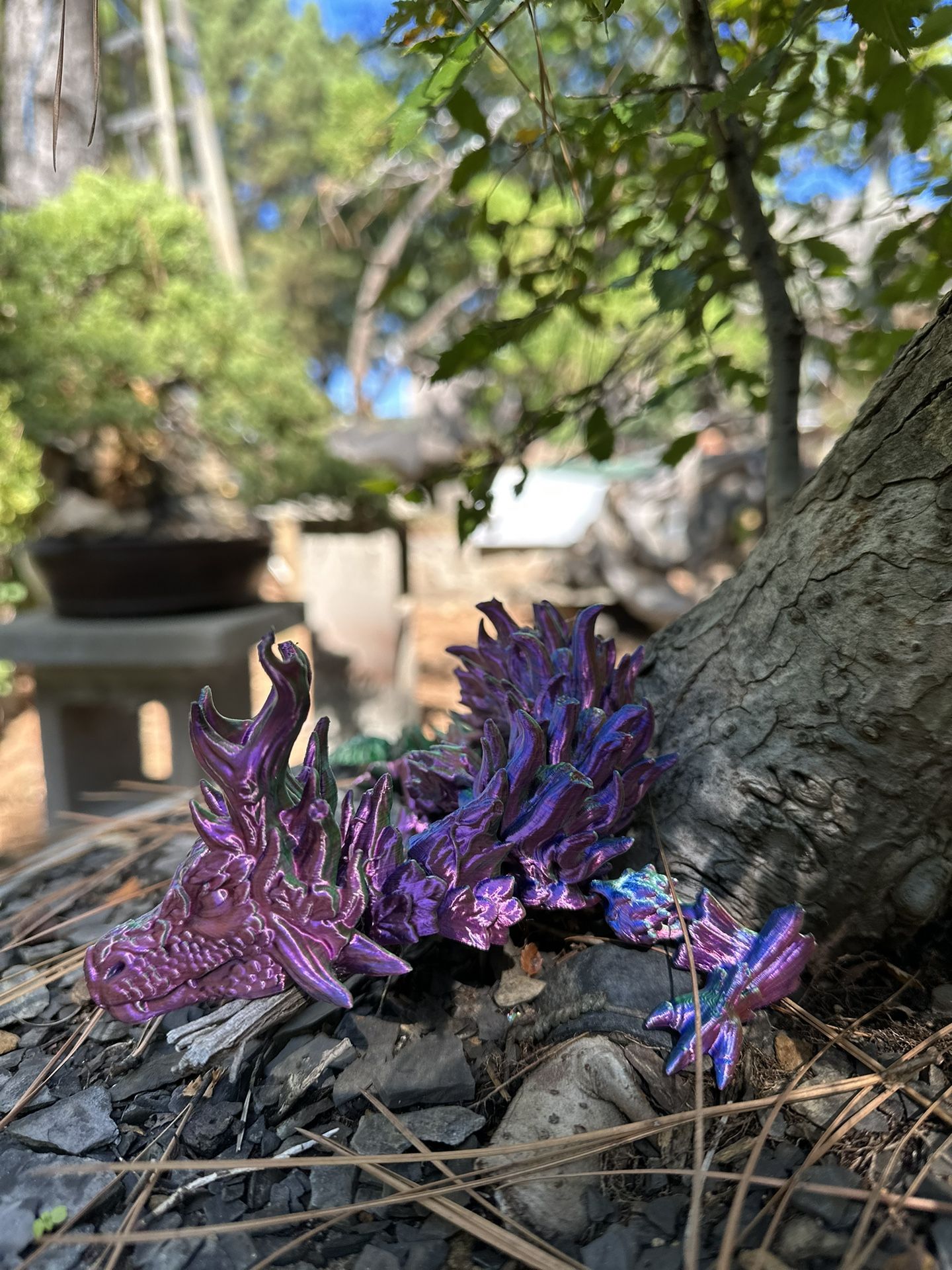 3D Printed Articulated Forest Dragon