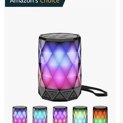 Bluetooth Speaker With Lights, New