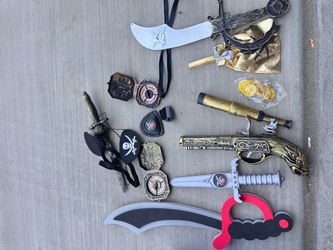 Kids pirate costume play accessories