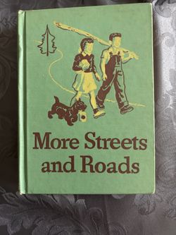 Vintage Children’s Book.  More Streets And Roads By William S. Gray 1946 Edition Vintage Hardcover Colored