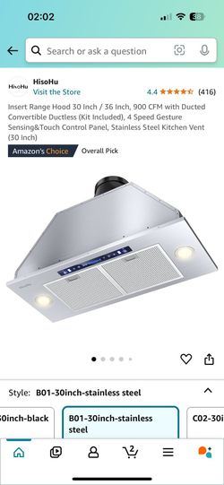 Brand New Range hood hisohu