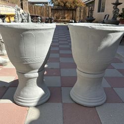 New Flower Pots Made Out Of Cement, Perfect Gift 