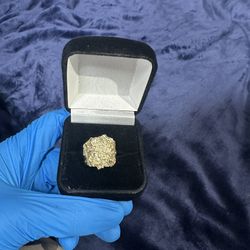 10k Solid Gold Nugget Ring 