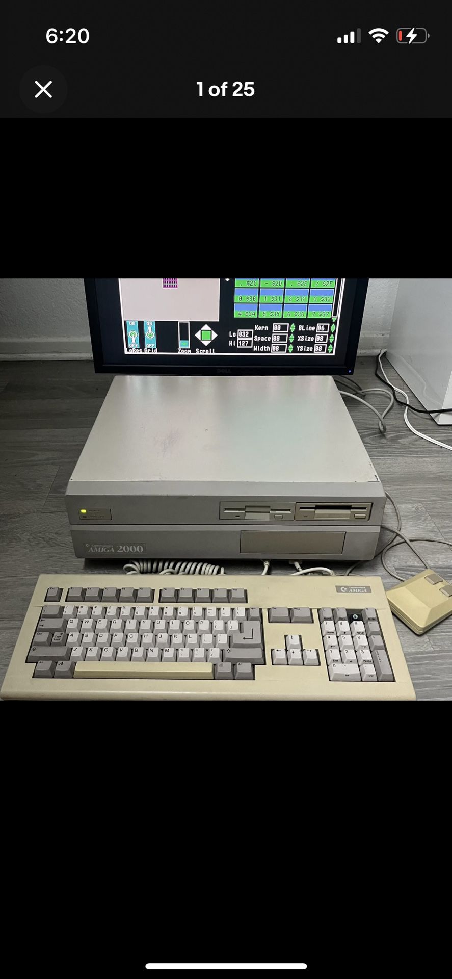 Commodore Amiga 2000 Computer With  Keyboard Mouse 
