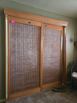 wooden sliding salads doors