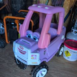 Little Tikes Princess Cozy Truck Ride-On, Pink Truck, 90cm x 45cm x 89