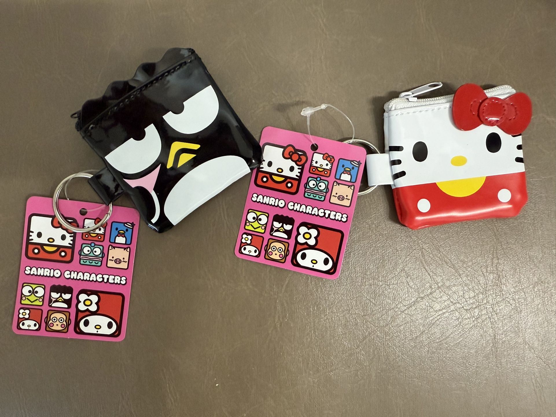 Hello Kitty & Badtz Maru Small Coin Keychain