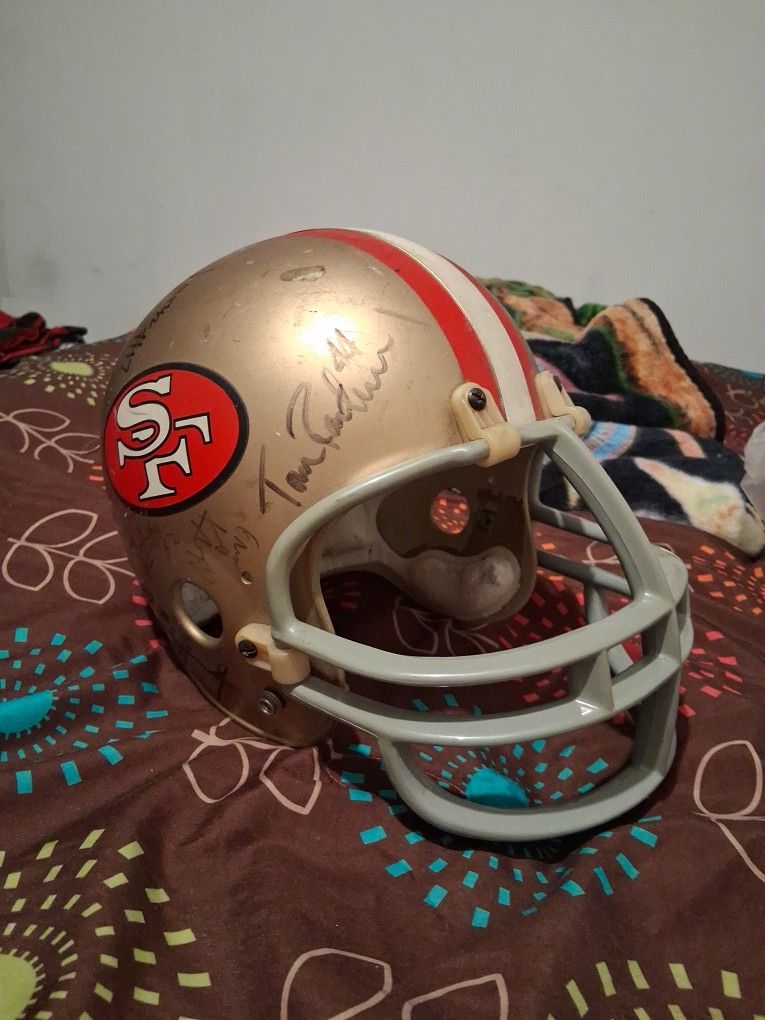 Sign 49ers  Helmet 