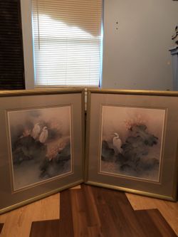 Vintage Lena Liu Herons