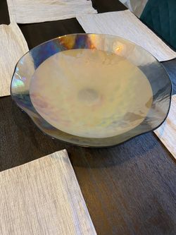 Crate and Barrel champagne center piece bowl