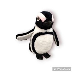 Black & white  penguin by Wildlife Artist realistic Plush
