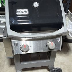 Weber Spirit II GS4 E-210 Three Burners Bbq Grill Asador Propane Lp Silver Red And Black