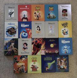 Disney Steelbooks 4K/Blu-ray movies Toy Story, Aladdin, Zootopia, Finding Nemo Cinderella Inside Out