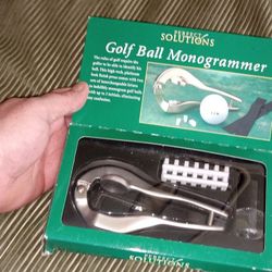 New Factory Perfect Salutions Golf Ball Monogrammer Deal