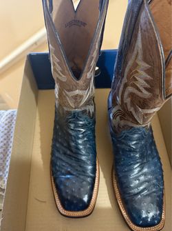 Lucchese Ostrich Boots (Size 9.5)