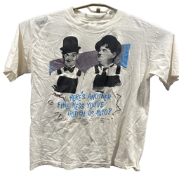VINTAGE Laurel & Hardy Another Mess You’ve Gotten Me Into Tee Size L