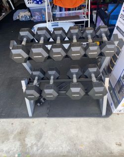 Dumbbell Weights with Stand