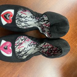 Pre-owned Karl Lagerfeld Heart Flats Size 8.5