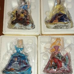 The Bradford Exchange Disney's Dresses And Dreams Heirloom Porcelain Collectible Dolls 2004 NIB